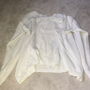 Oversized, Charming Charlie, size S white sweater